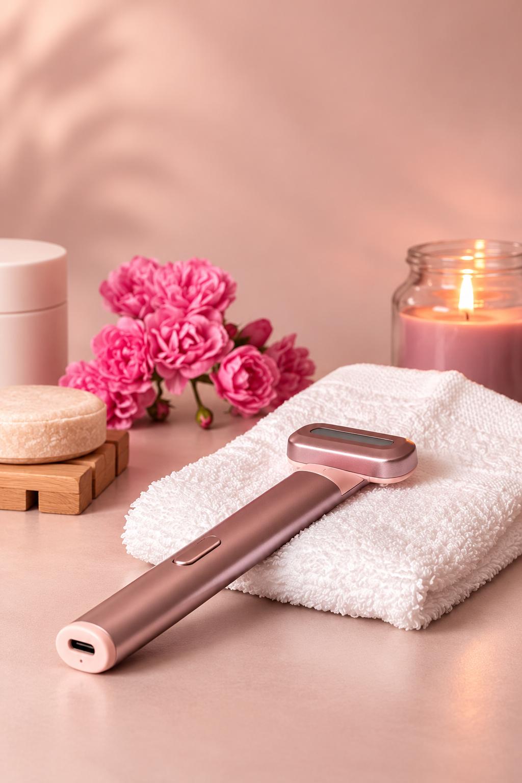 Weendela LED Eye and Face Beauty Device - samppanjanpunainen